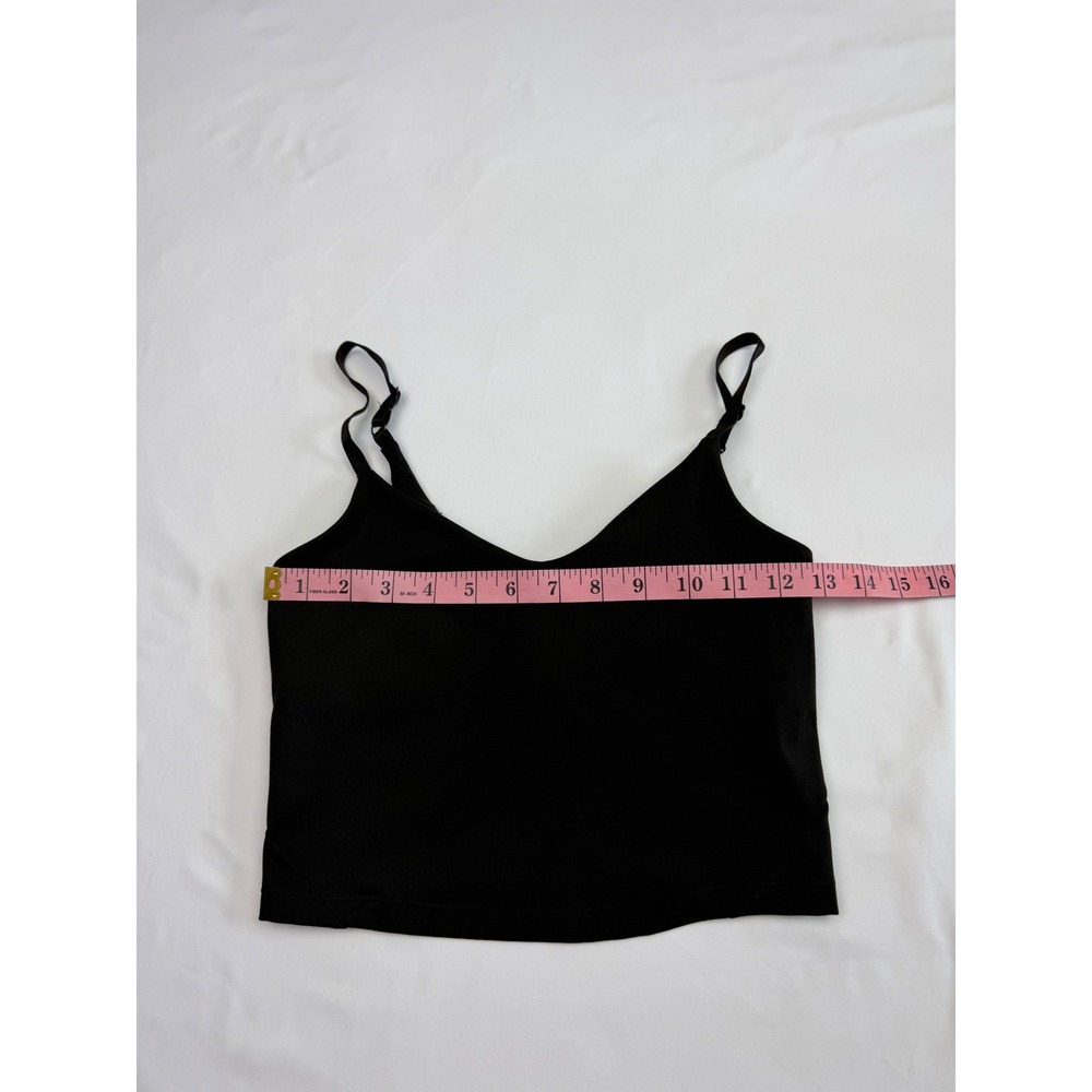 Sommer Ray Womens Black Adjustable Strap Crop Top Camisole with Shelf Bra S/P - Picture 8 of 9